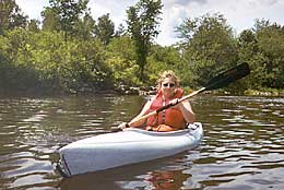 Kennebec River kayaking trip
